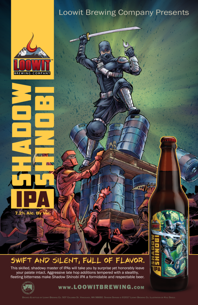 Loowit Brewing Company Shadow Shinobi IPA Extract Version Bader